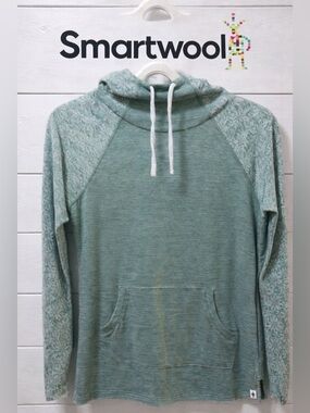SMARTWOOL Sage Green Knit Hoodie – S/P